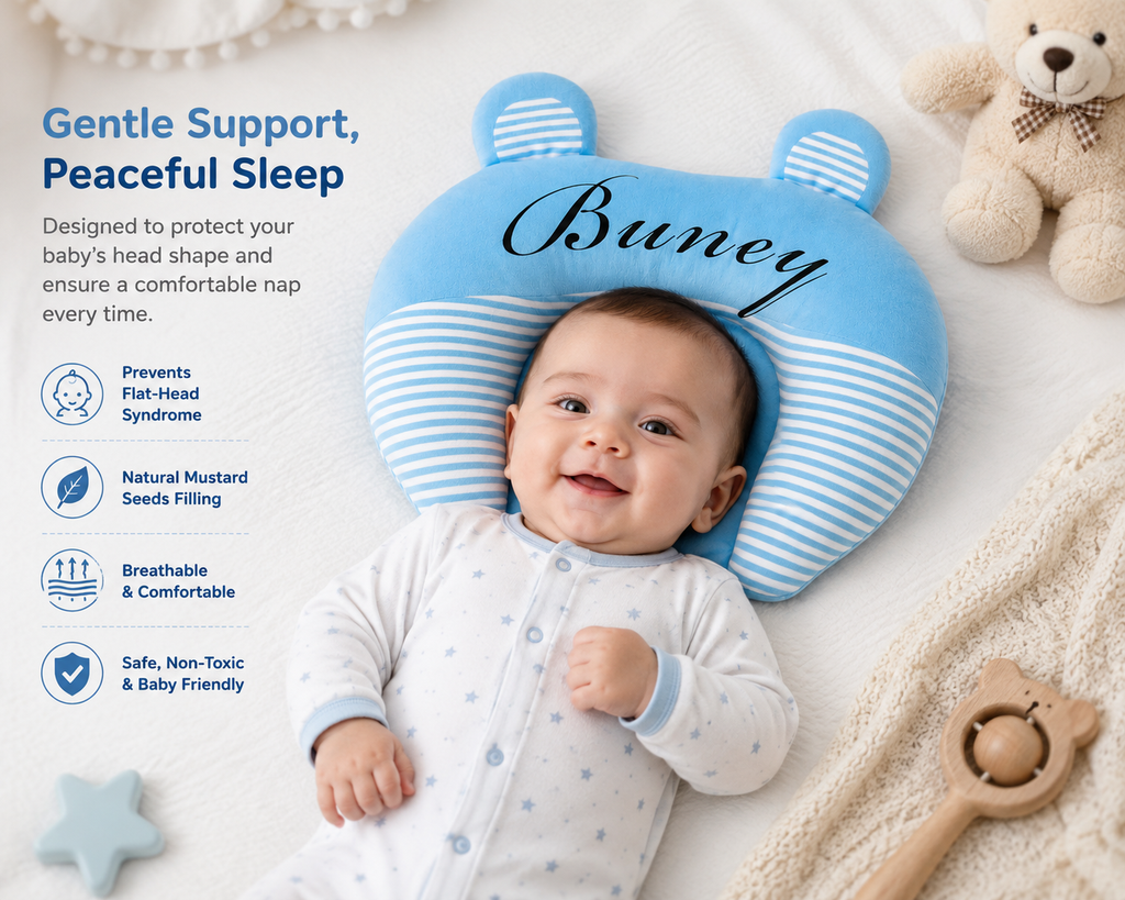 Bunny Baby Head Support Pillow