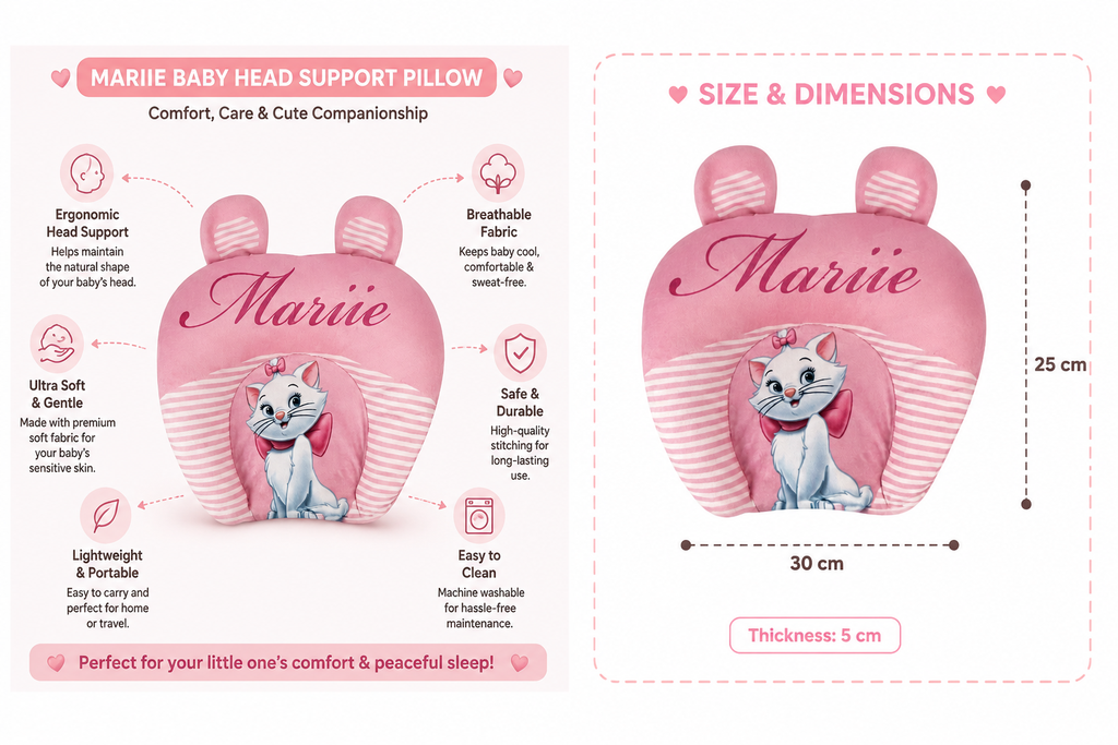 Mariie Baby Head Support Pillow