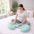 Mummakart 5-in-1 Full Body Maternity & Pregnancy Support Pillow( Sea Green)