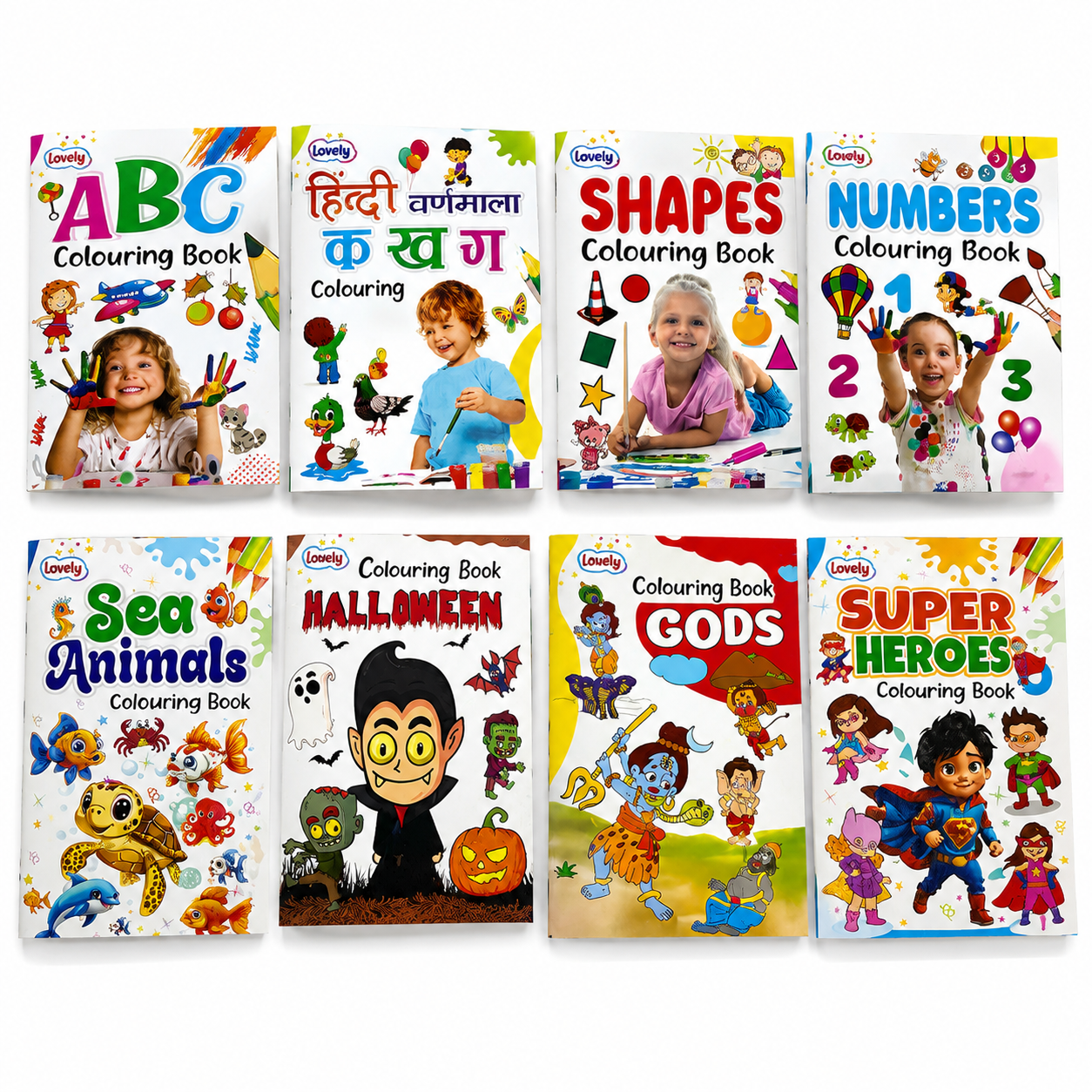 Kids Colouring Book Set – 8-in-1