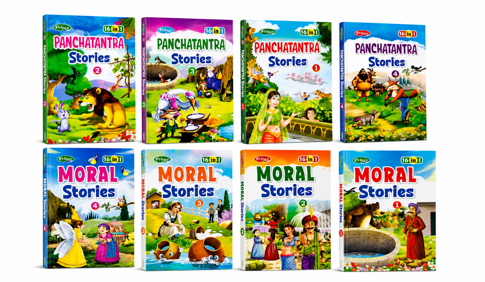Panchatantra & Moral Stories – 8 Book Set