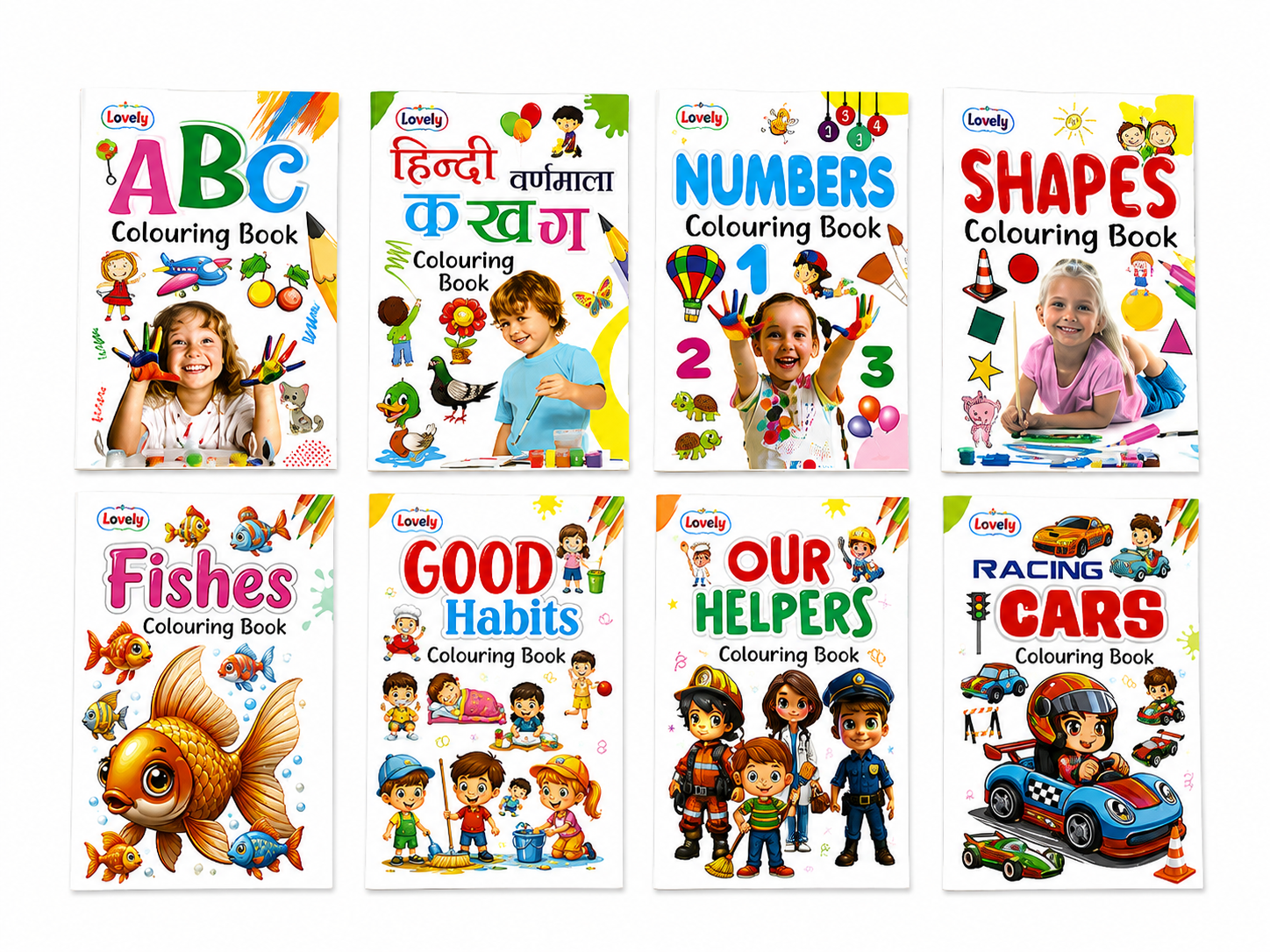 Kids Colouring Book Set – 8-in-1