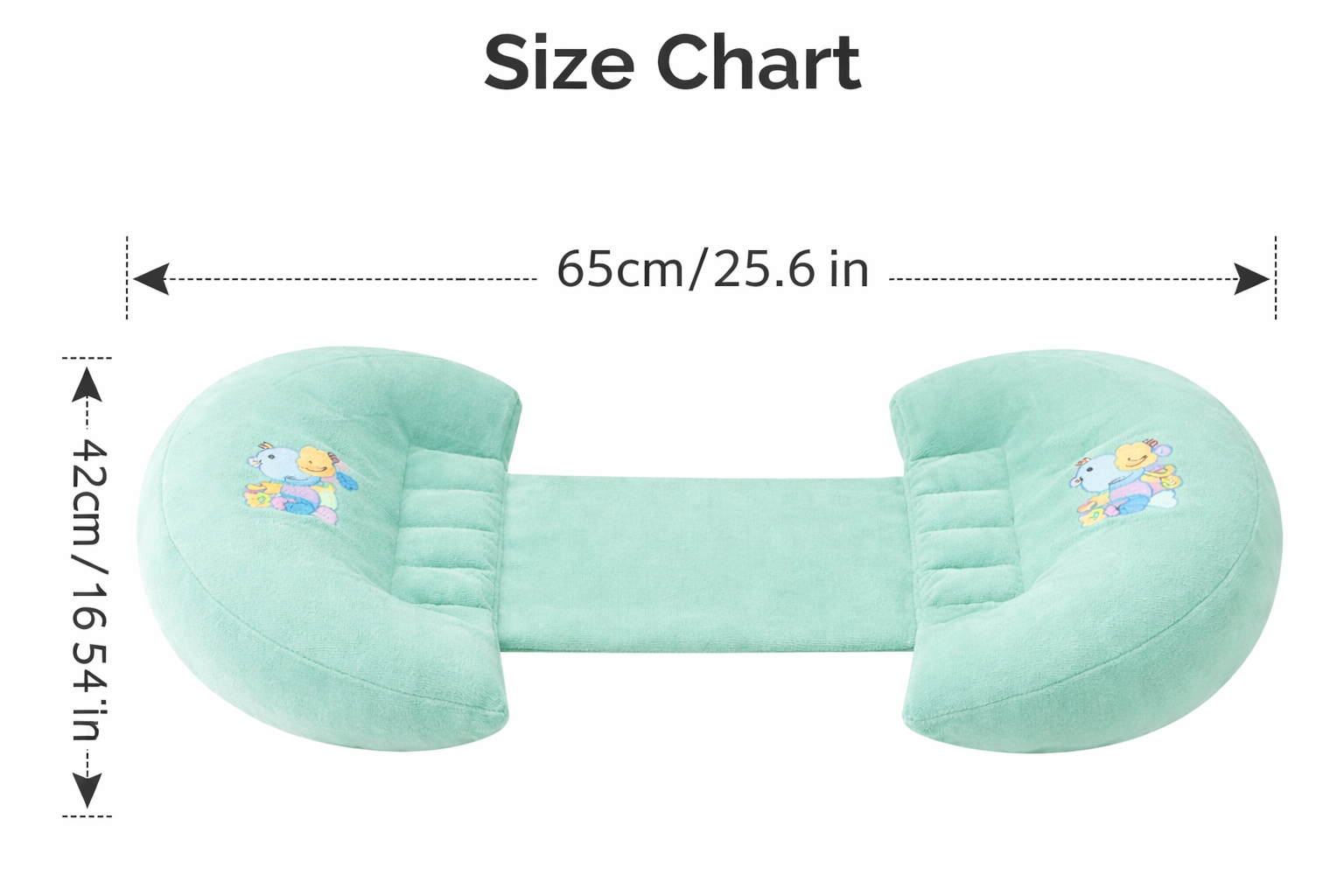 Mummakart 5-in-1 Full Body Maternity & Pregnancy Support Pillow( Sea Green)