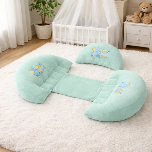 Mummakart 5-in-1 Full Body Maternity & Pregnancy Support Pillow( Sea Green)
