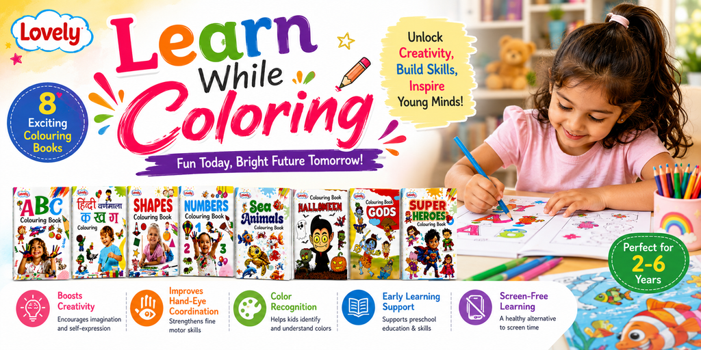 Kids Colouring Book Set – 8-in-1